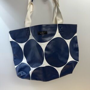 Kate Spade Navy and White Circle Tote